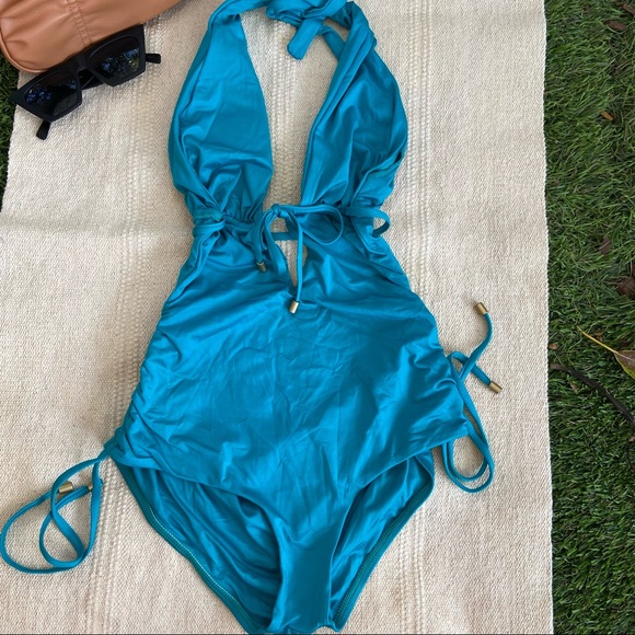 Swim Aqua Blue One Piece Swimsuit Poshmark